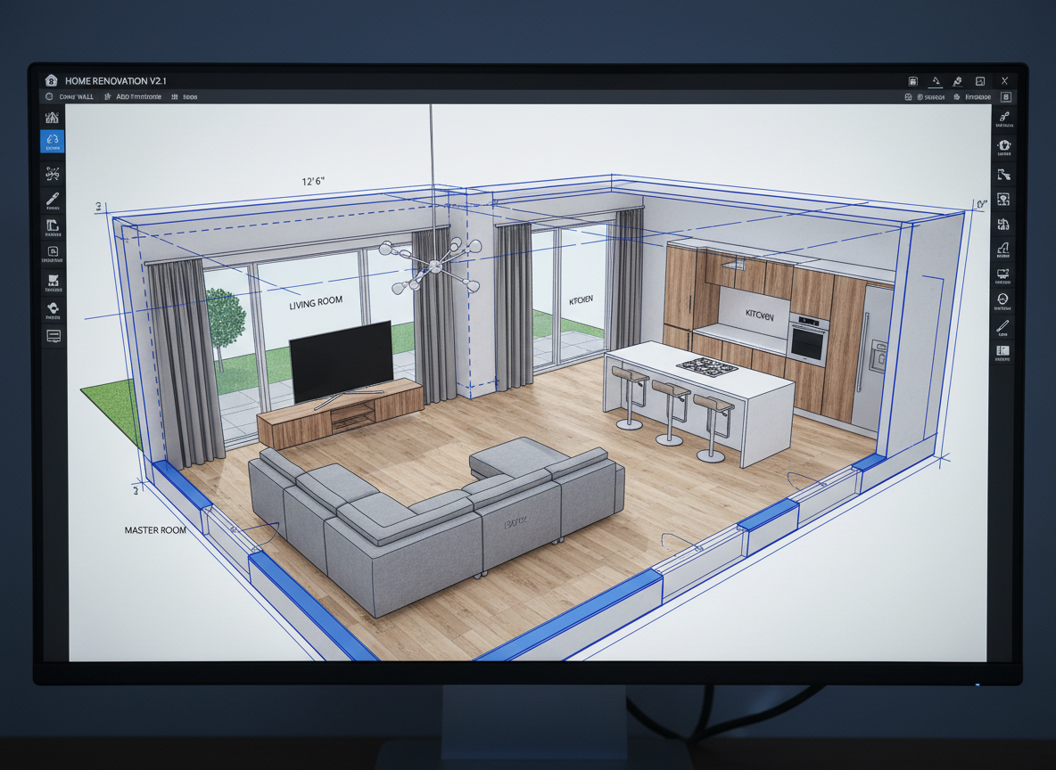 Software para planificar reforma vivienda unifamiliar Software y herramientas para planificar la reforma de una vivienda unifamiliar